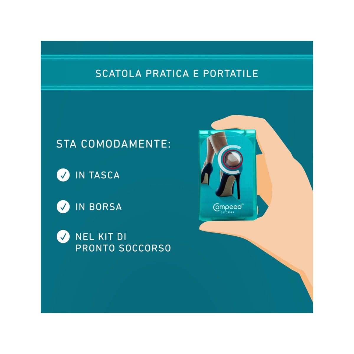 COMPEED Pansements Ampoules Talons – 5 pièces