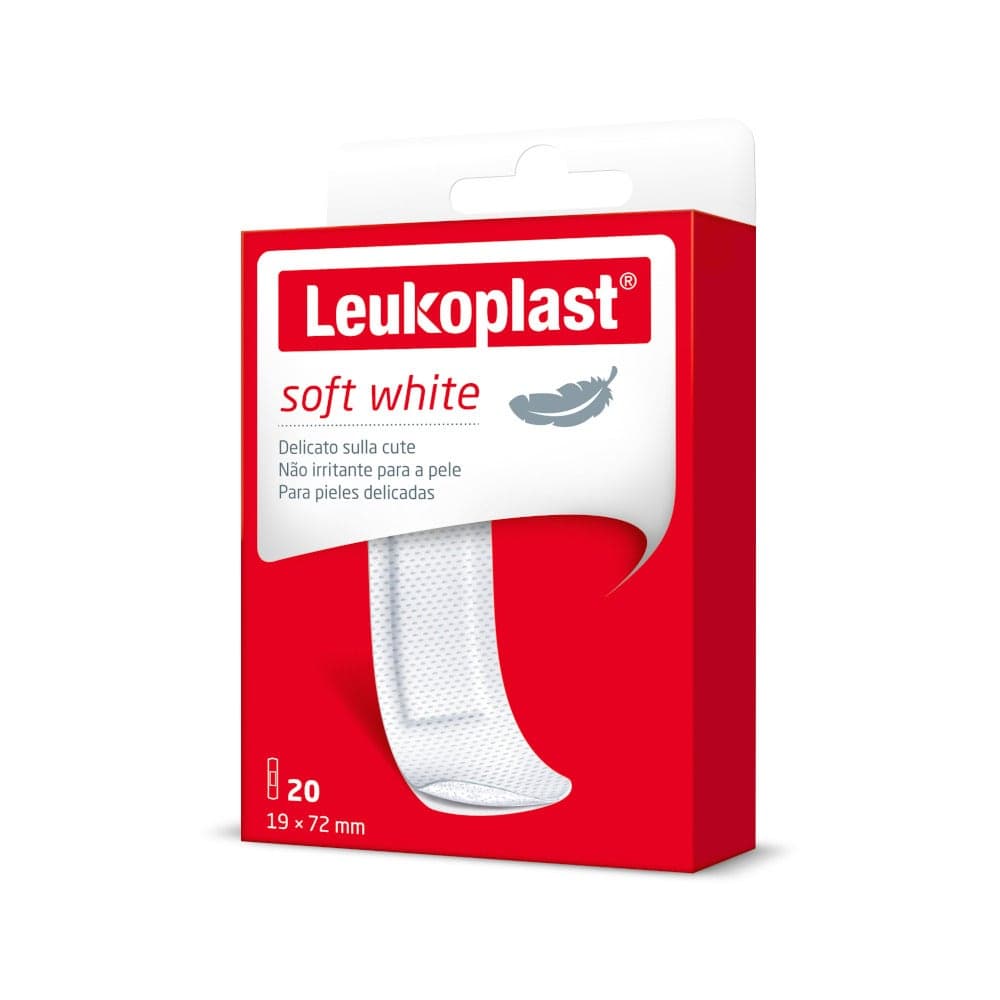 Leukoplast Soft White – 20 pansements 72×19 mm