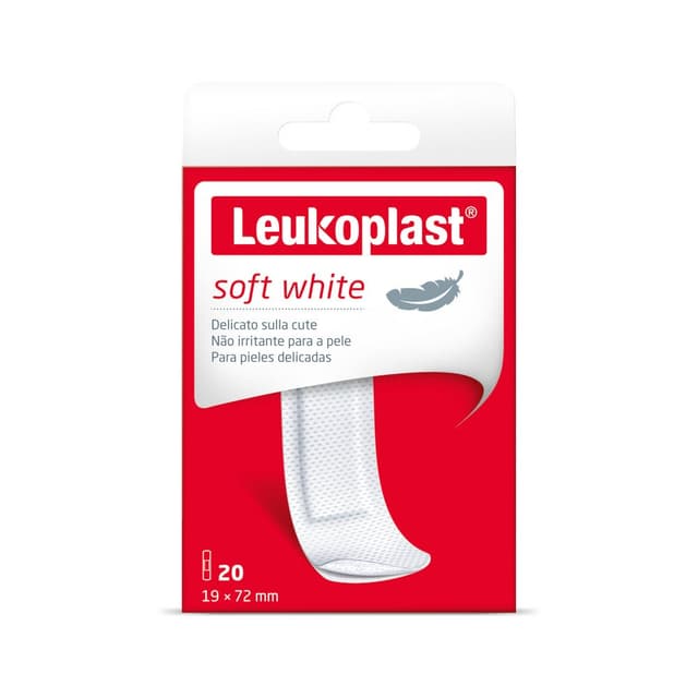 Leukoplast Soft White – 20 pansements 72×19 mm