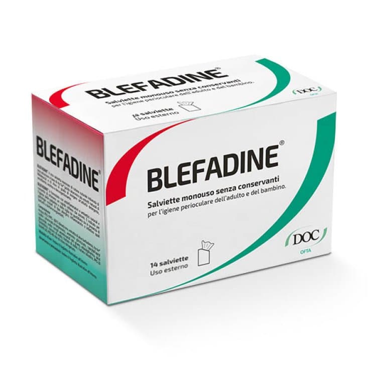 Blefadine – Lingettes stériles pour soins oculaires, 14 pièces