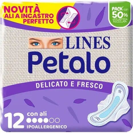 Lines Petalo Ultra avec Ailes – 12 pièces