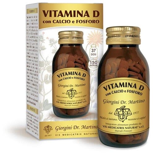 Vitamine D avec Calcium et Phosphore – 150 pastilles