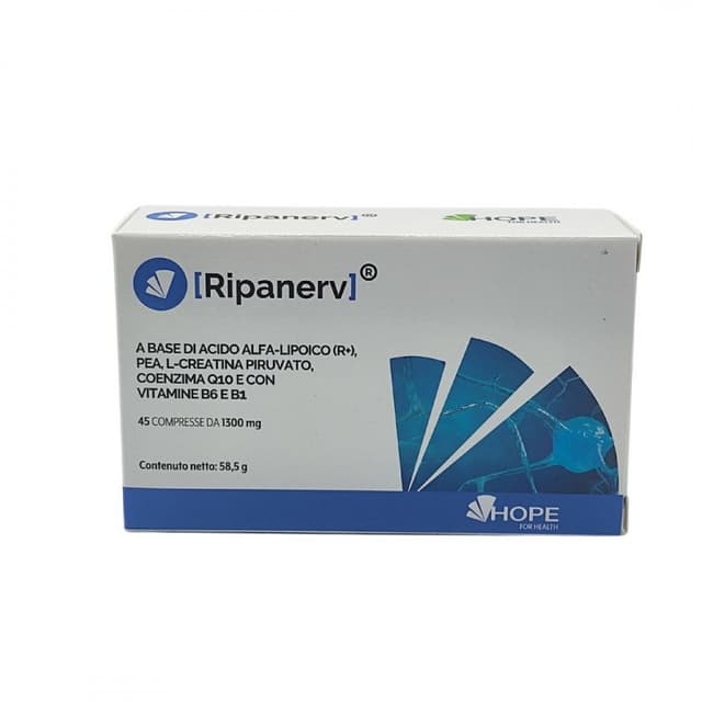 Acétyl-L-carnitine + Acide alpha-lipoïque + PEA – 45 comprimés | Ripanerv
