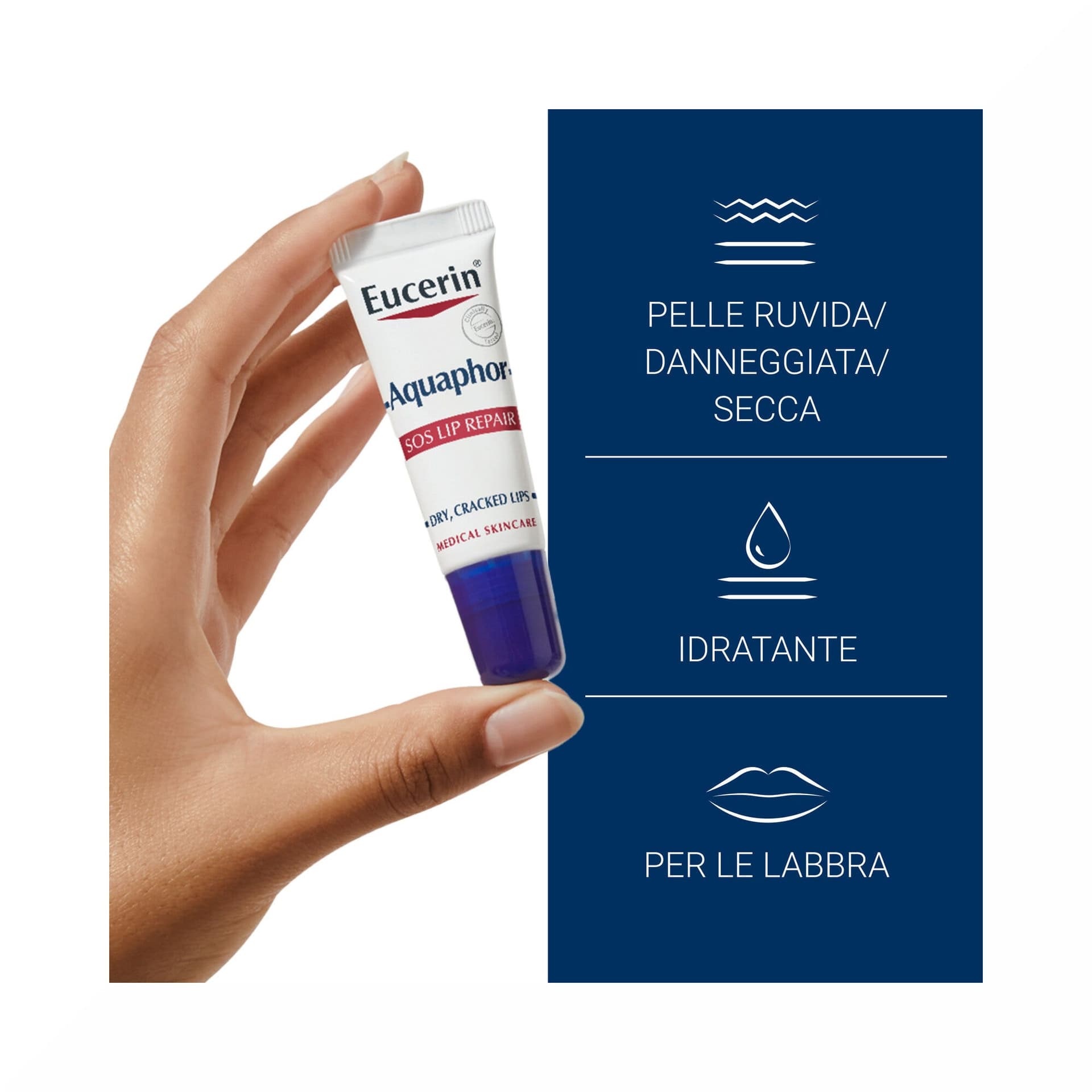 Eucerin Aquaphor SOS Baume à Lèvres – baume régénérant