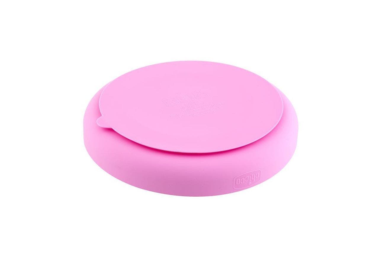 Chicco Assiette en Silicone avec Ventouse – Assiette Antidérapante pour Enfants