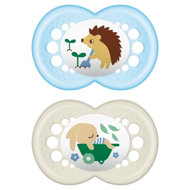 MAM Original Sucette 6+ Mois Silicone pour Garçons – 2 Pièces