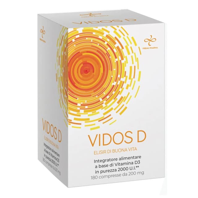 Vitamine D + Calcium – 180 Comprimés avec Vitamine D | Vidos D