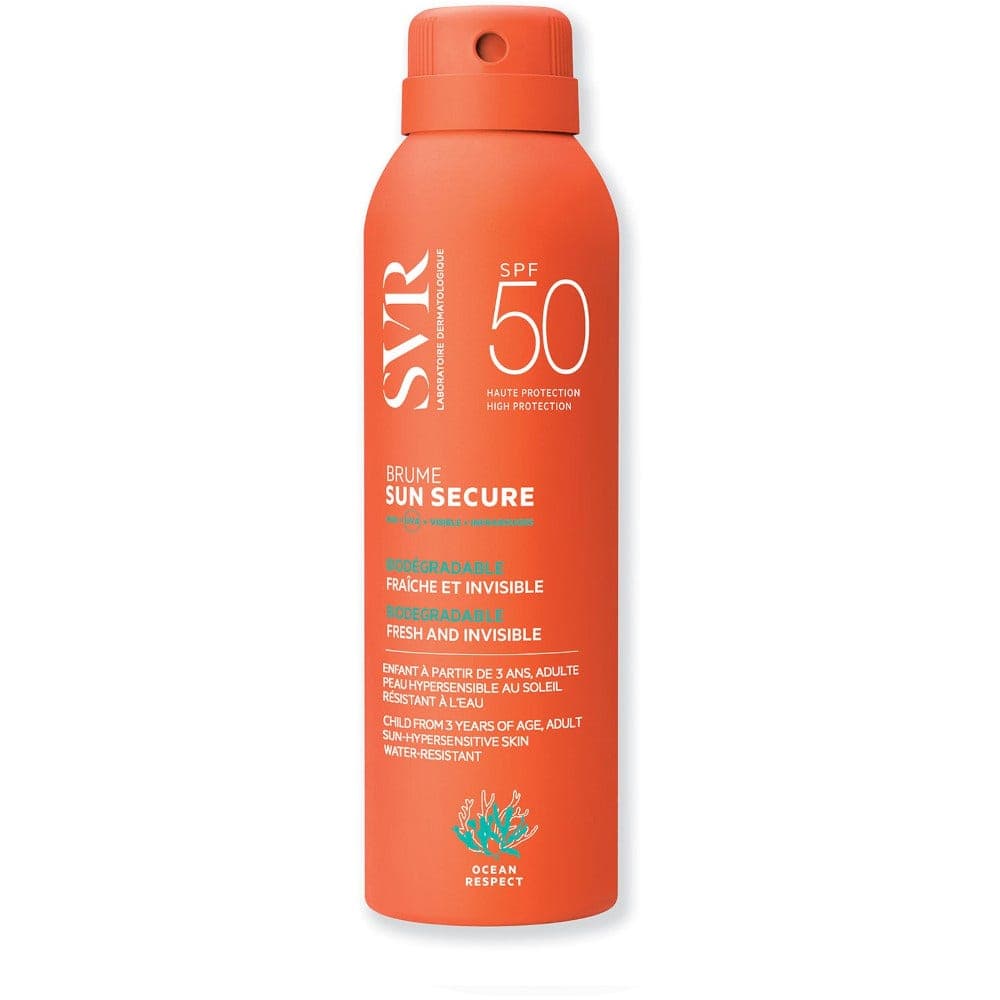 SVR Sun Secure Brume SPF 50+ – Spray Solaire Visage et Corps, 200 ml