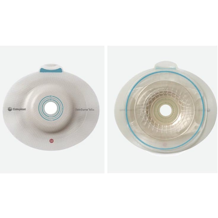 Plaque de base Flex convexe 15–40 mm, anneau 50 mm – Stomathérapie