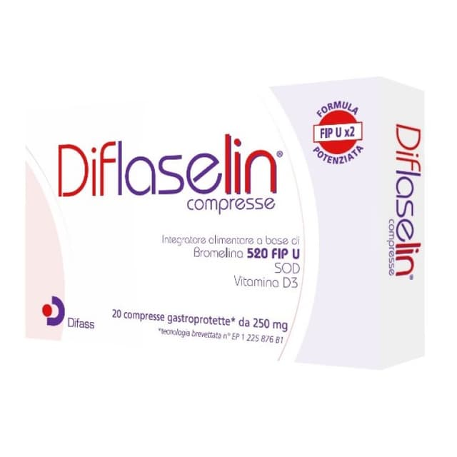 Broméline 103 mg + Vitamine D3 – 20 comprimés de 250 mg | Diflaselin