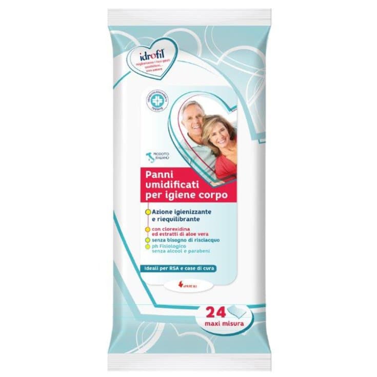Salviettes Hygiène Seniors Maxi – 24 lingettes de toilette