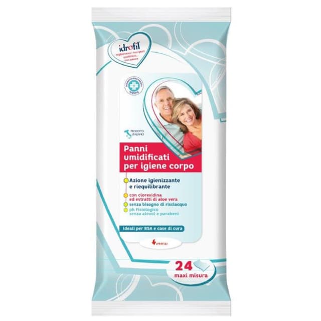 Salviettes Hygiène Seniors Maxi – 24 lingettes de toilette