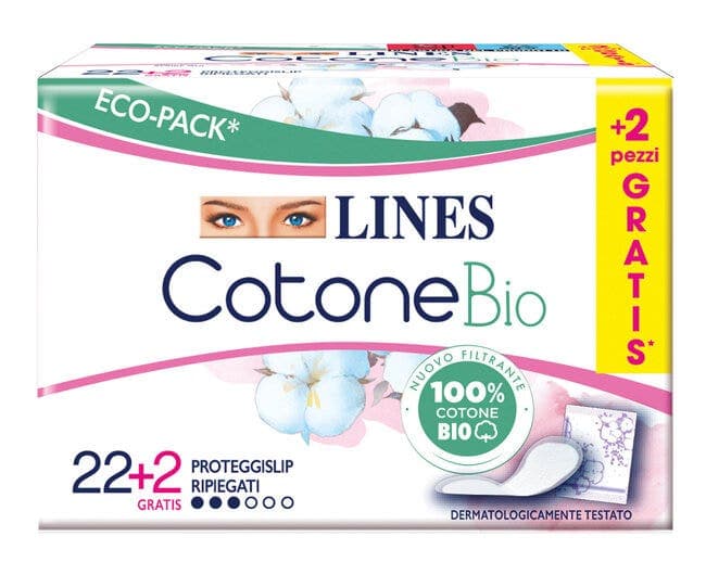 Lines Cotone Bio Protège-slips – 24 pièces