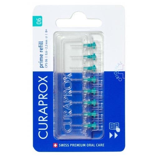 Curaprox CPS 06 Prime Refill Brossettes Interdentaires Turquoise