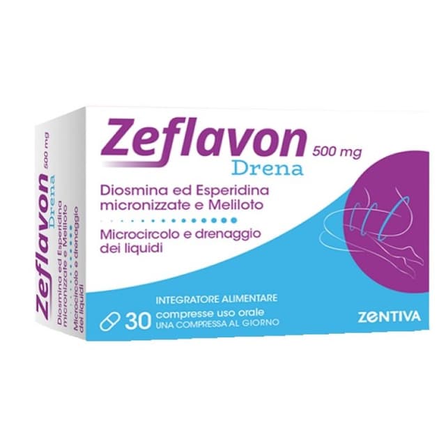 Diosmine + Hespéridine + Mélilot – 30 comprimés | Zeflavon Drena