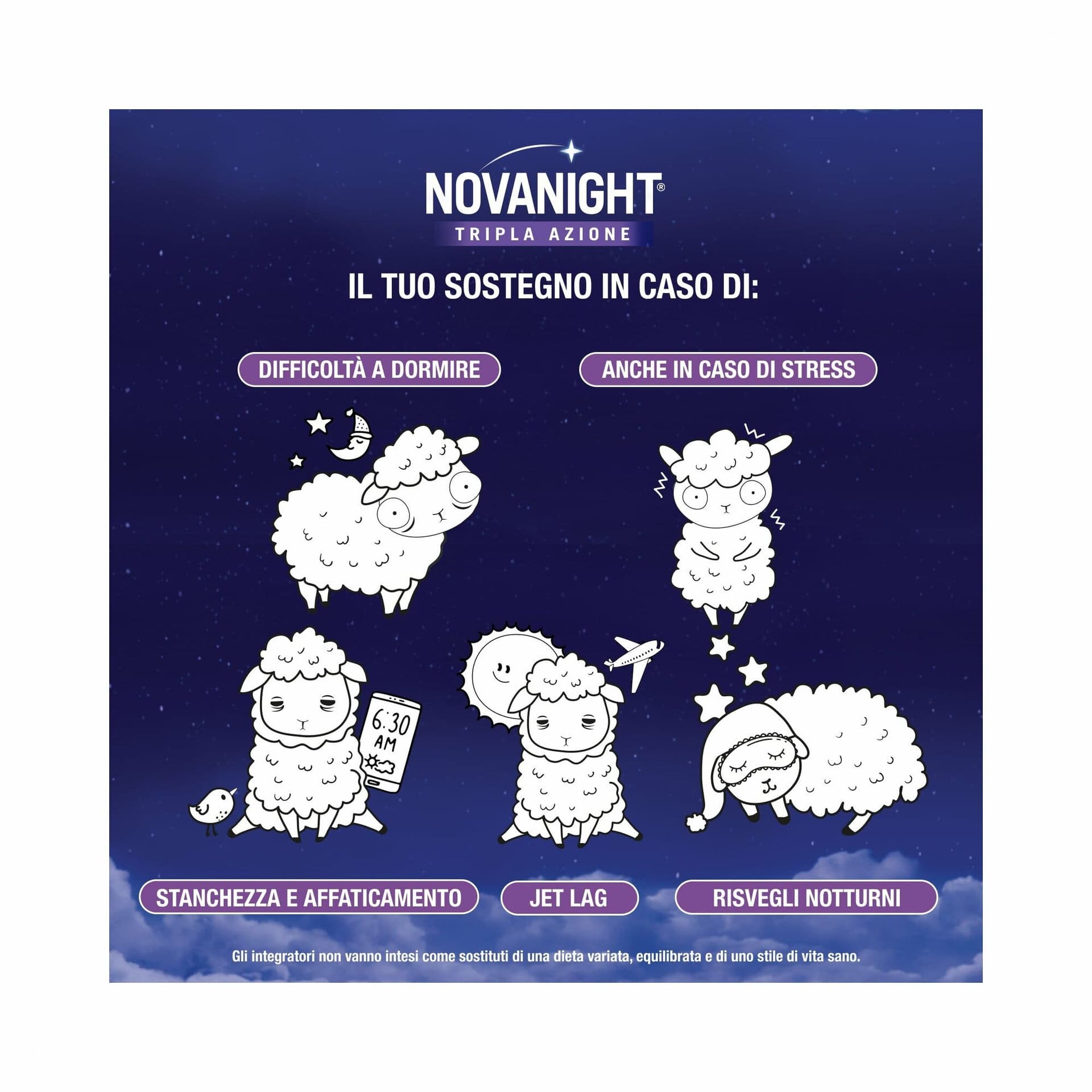 Passiflore + Mélisse – 60 comprimés | Novanight Bipacco