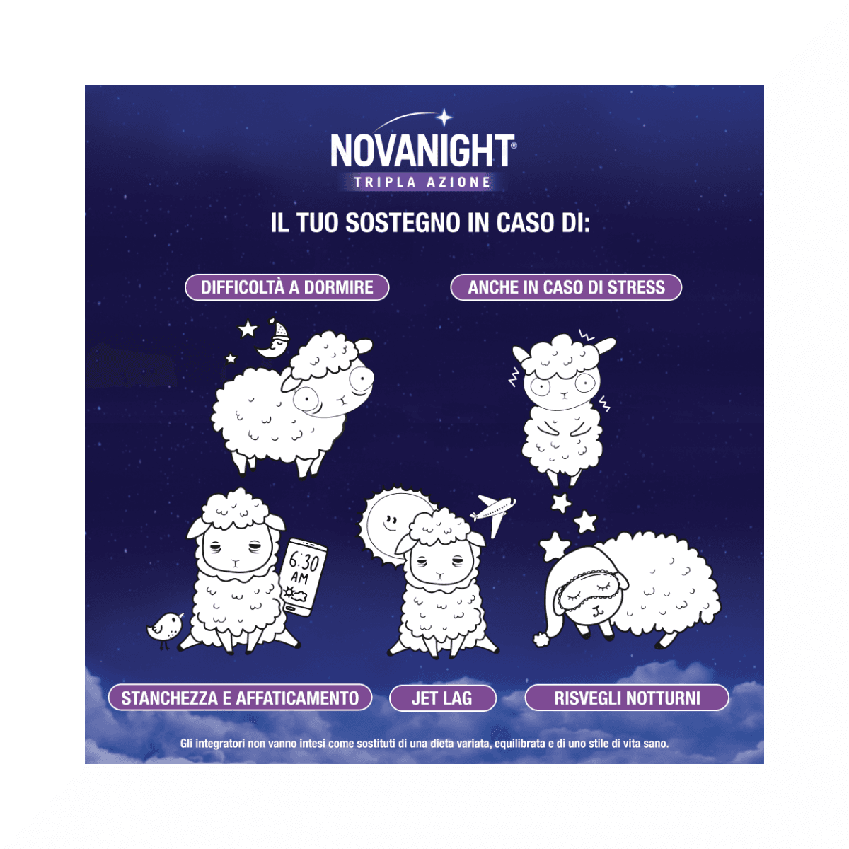 Passiflore + Mélisse – 30 comprimés | Novanight Rapido