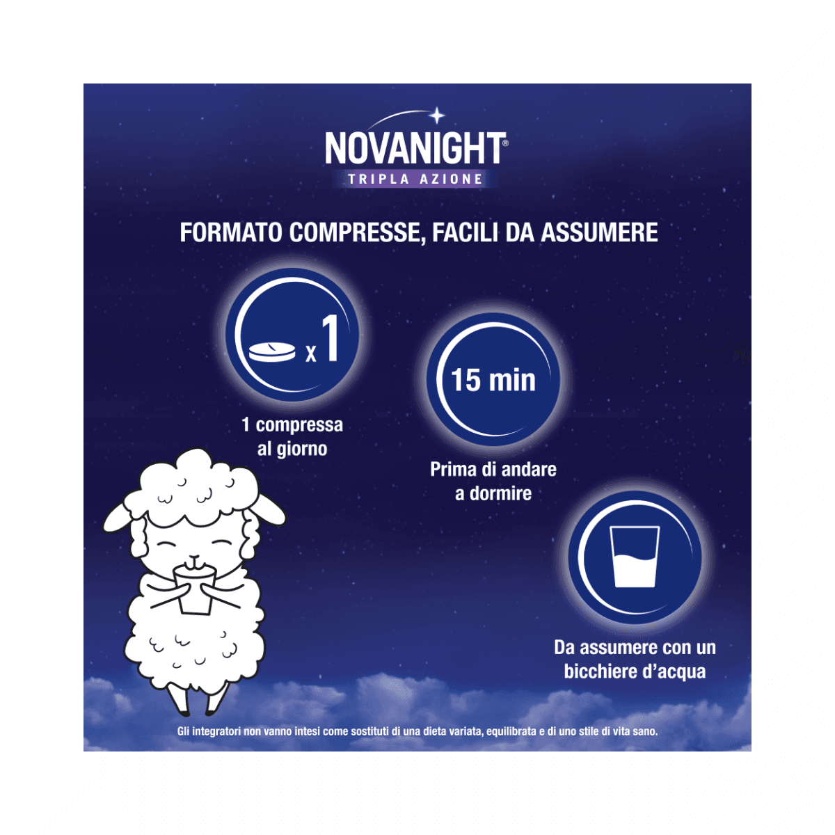 Passiflore + Mélisse – 30 comprimés | Novanight Rapido
