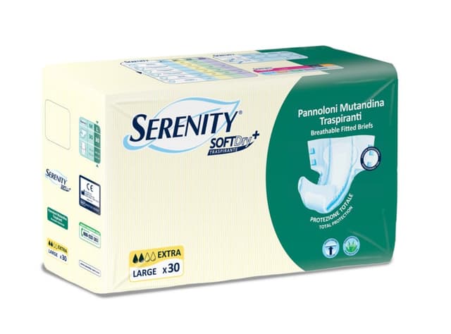 Serenity Soft Dry Extra Culotte Taille L – 30 pièces