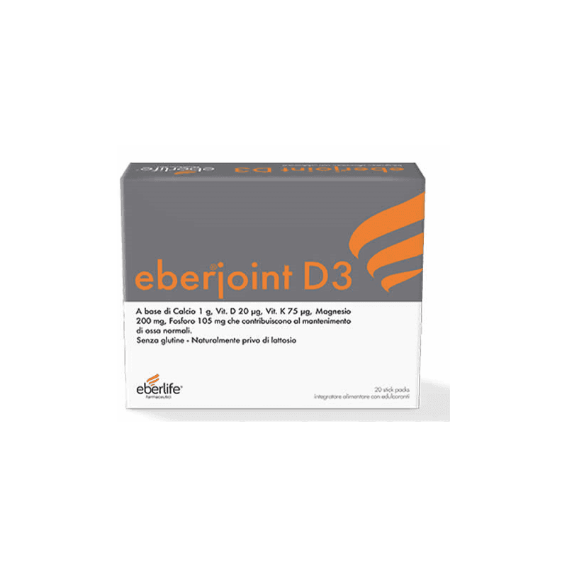 Magnésium 200 mg + Vitamine D – 20 sachets | Eberjoint D3