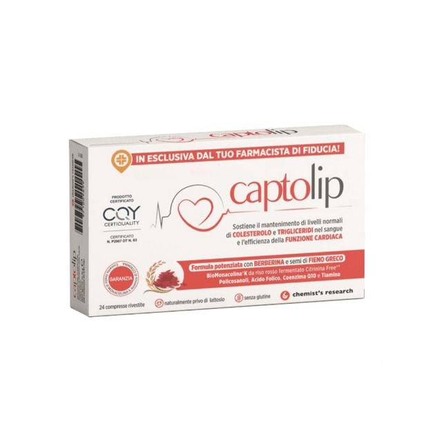 Berbérine 588,24 mg + Levure de riz rouge – 24 comprimés | Captolip New Formula