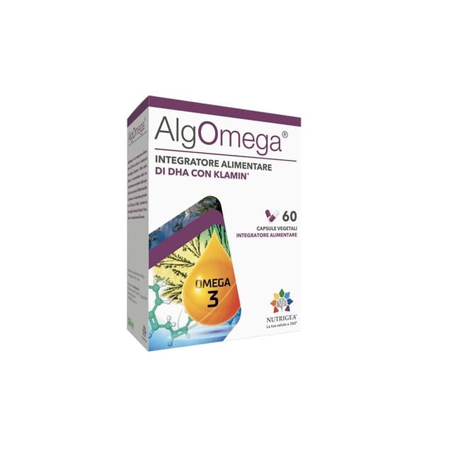 Oméga-3 DHA + Algue Klamath – 60 gélules | Algomega