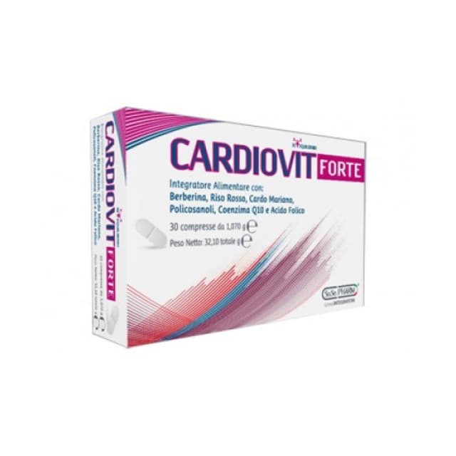 Berbérine + Levure de riz rouge – 30 comprimés | Cardiovit Forte