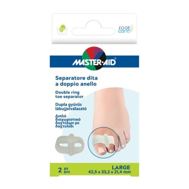 Footcare Séparateur Double d'Orteils Taille L – 1 Pièce