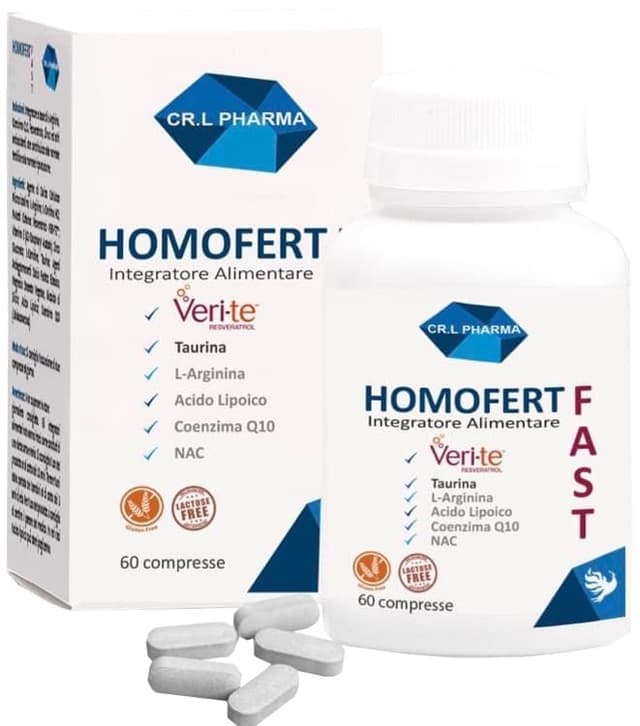 L-arginine + Resvératrol – comprimés | Homofert Fast