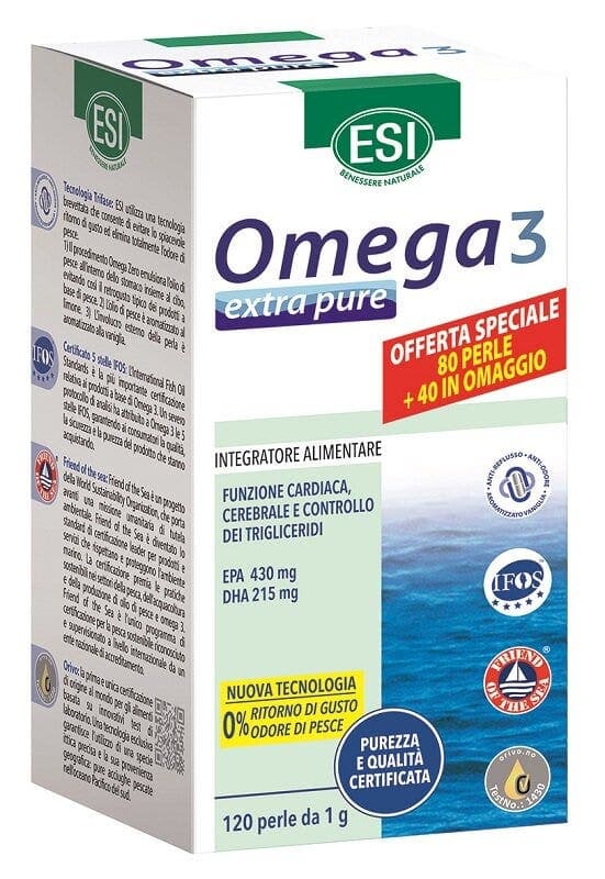 ESI Omega 3 Extra Pure – 80 + 40 Perles