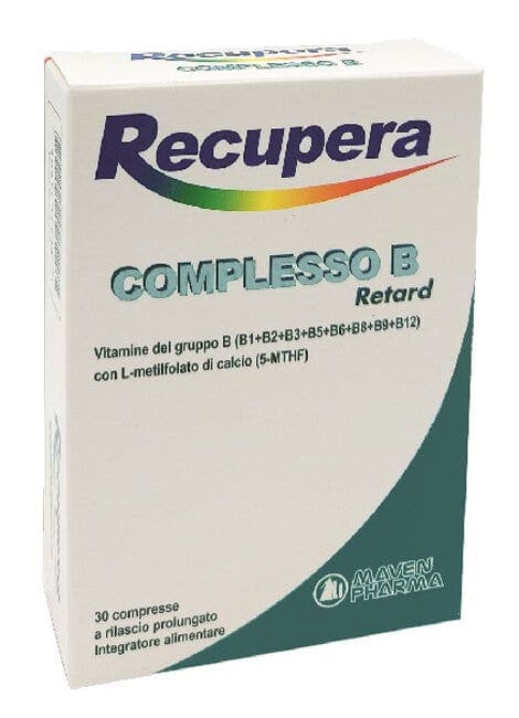 Complexe vitamines B + Calcium – 30 comprimés | RECUPERA Komplexo B