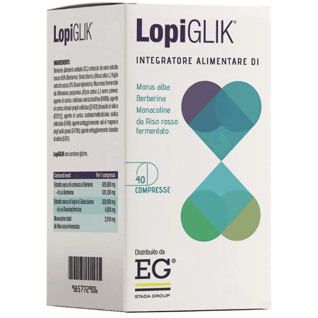 Berbérine + Levure de riz rouge – 40 comprimés | Lopiglik