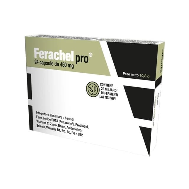 Vitamine C + Probiotiques (ferments lactiques) – 24 gélules | Ferachel Pro