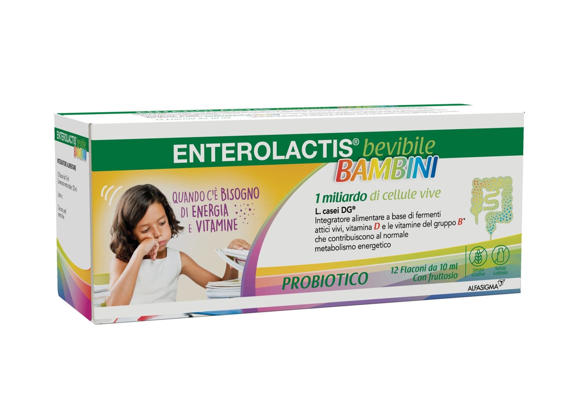 Probiotiques (ferments lactiques) – 12 ampoules | Enterolactis Bevibile Baby