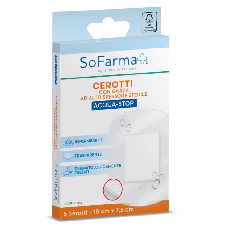 Cerotto Acquastop 10x7,5 – 5 Pflaster