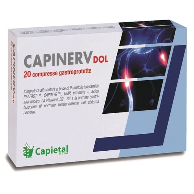 Palmitoyléthanolamide (PEA) + Acide alpha-lipoïque – 20 comprimés gastrorésistants | Capinerv Dol