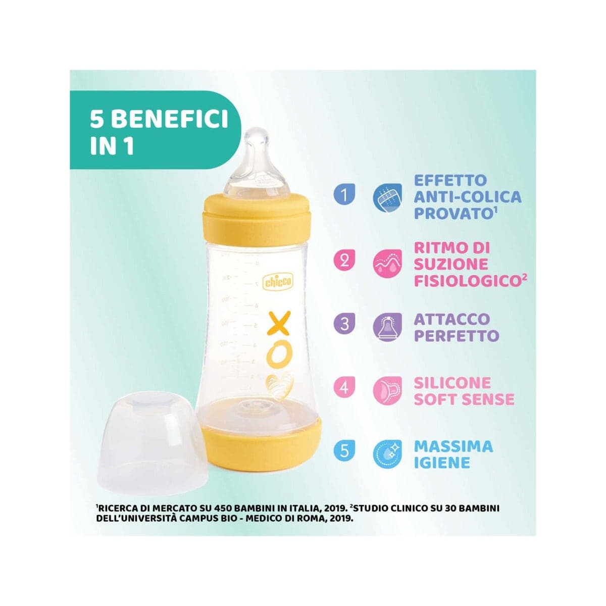 Chicco Ch Bib P5 – 240 ml silicone médical