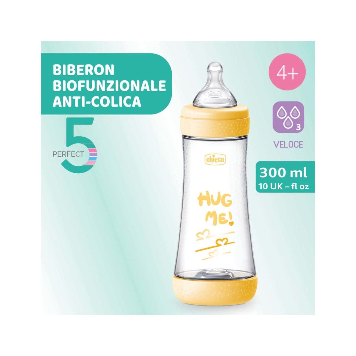 Chicco Ch Bib P5 – 300 ml silicone Fast