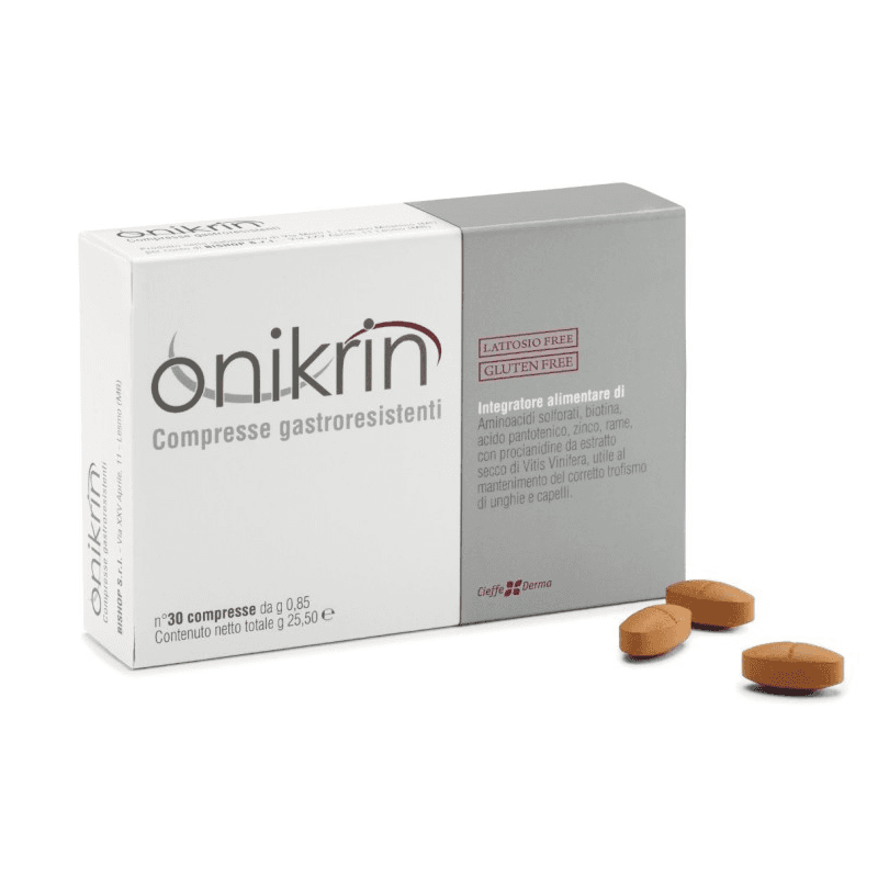 L-méthionine + L-cystine + Biotine – 90 comprimés | Onikrin