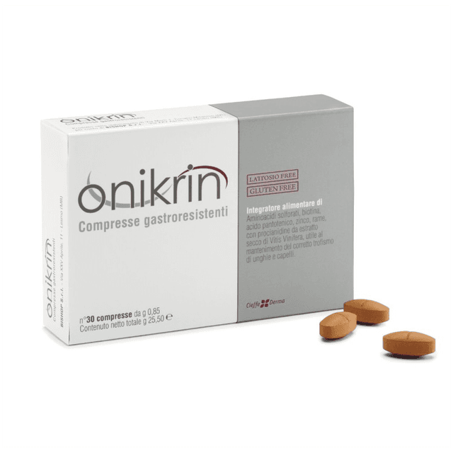 L-méthionine + L-cystine + Biotine – 90 comprimés | Onikrin