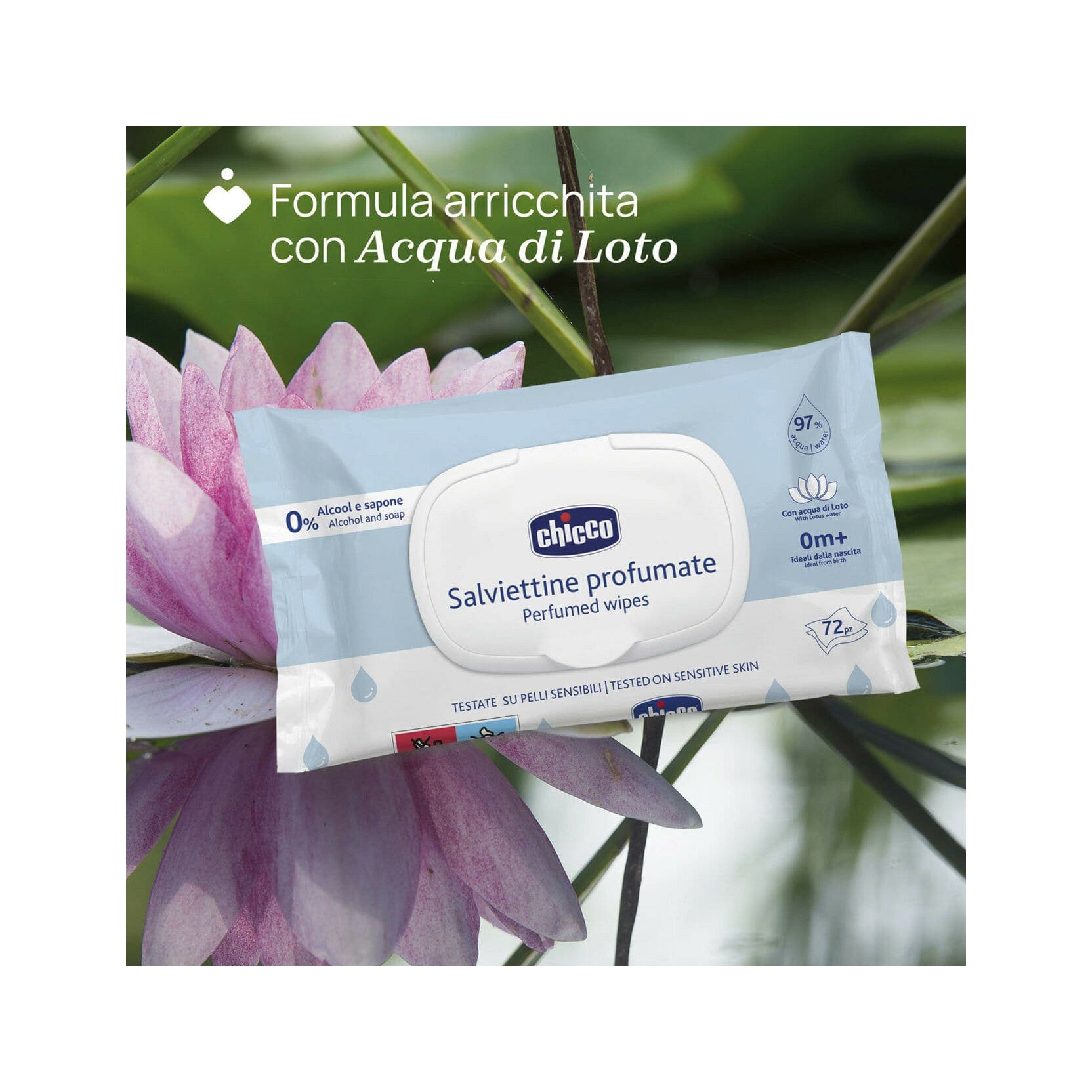 Chicco CH Salv – Bandelettes nettoyage dents, 72 pièces