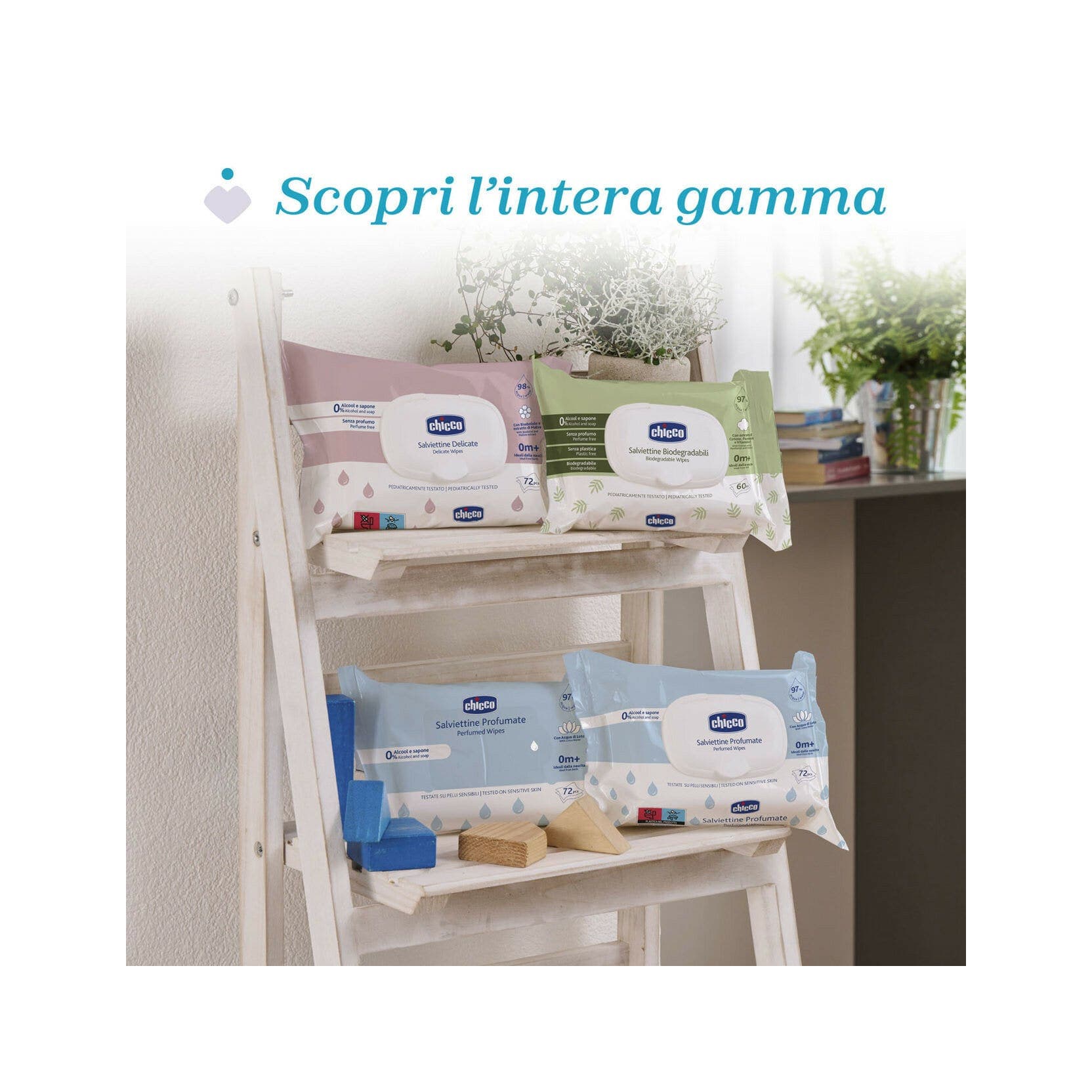 Chicco CH Salv – Bandelettes nettoyage dents, 72 pièces