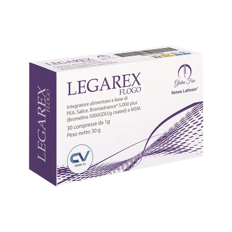 Palmitoyléthanolamide (PEA) 600 mg + Broméline – 30 comprimés | Legarex Flogo