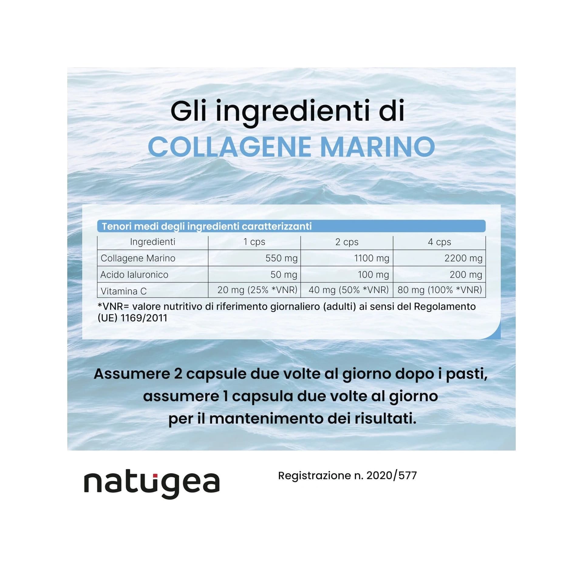 Collagène + Vitamine C – 120 Gélules Complément | Natugea Collagène Marin