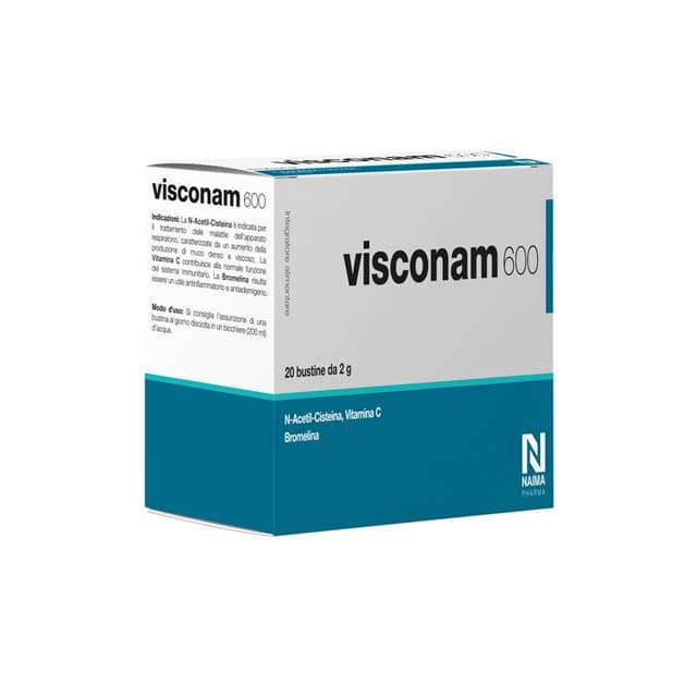 Vitamine C 500 mg + Broméline – 20 sachets de 600 mg | Visconam 600