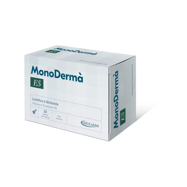Monoderma E5 Vitamine E 5% – 28 gélules monodose pour le Soin de la Peau