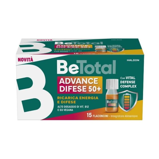 Zinc + Complexe vitamines B – 15 ampoules | Betotal Advance Difese 50+