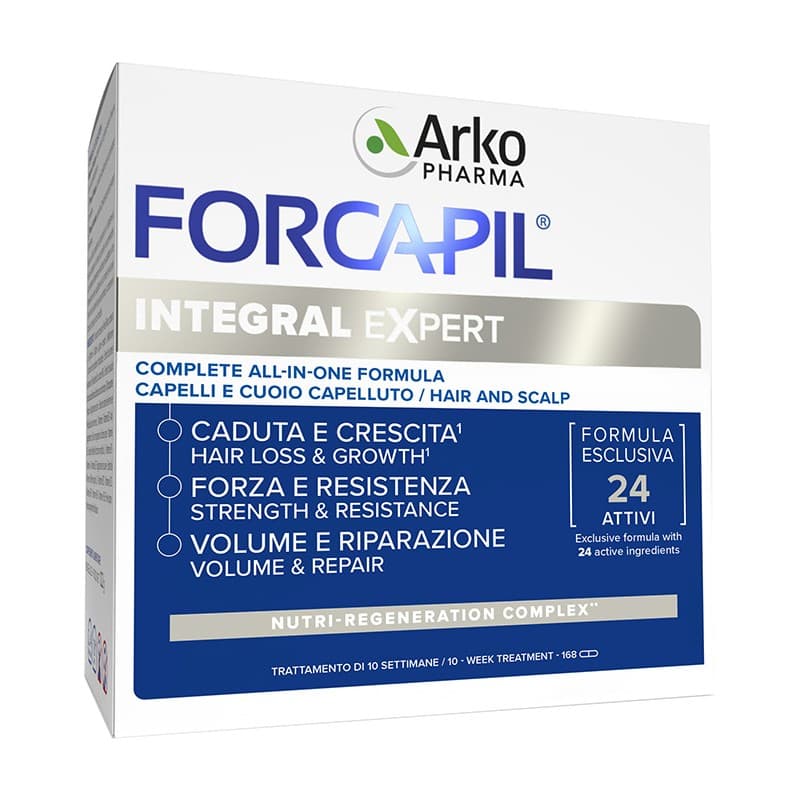 Forcapil Integral Expert – 168 gélules pour cheveux et ongles