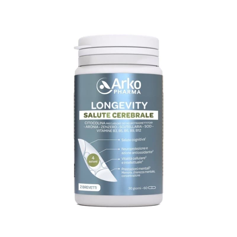 Longevity Salute Cerebrale – 60 Gélules pour Cerveau et Nerfs