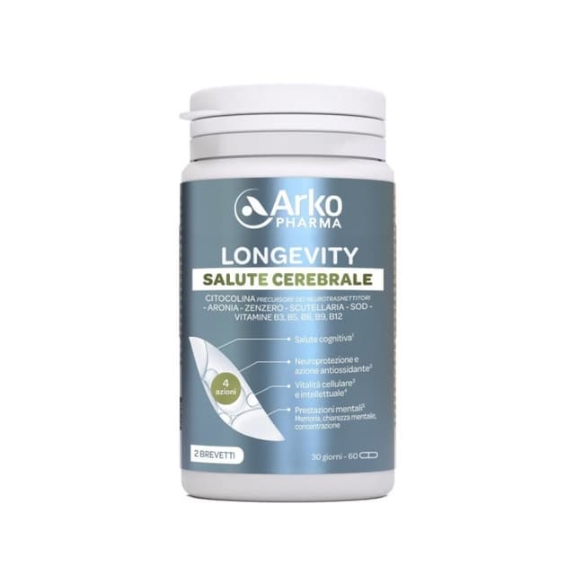 Longevity Salute Cerebrale – 60 Gélules pour Cerveau et Nerfs
